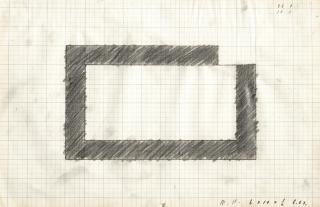 Michael Heizer - Untitled (Drawing For Sculpture)