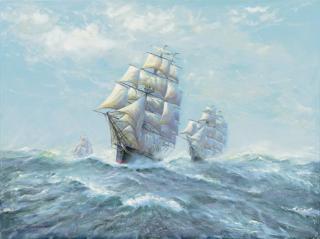 Michael J. Whitehand - Cutty Sark and Ariel racing home