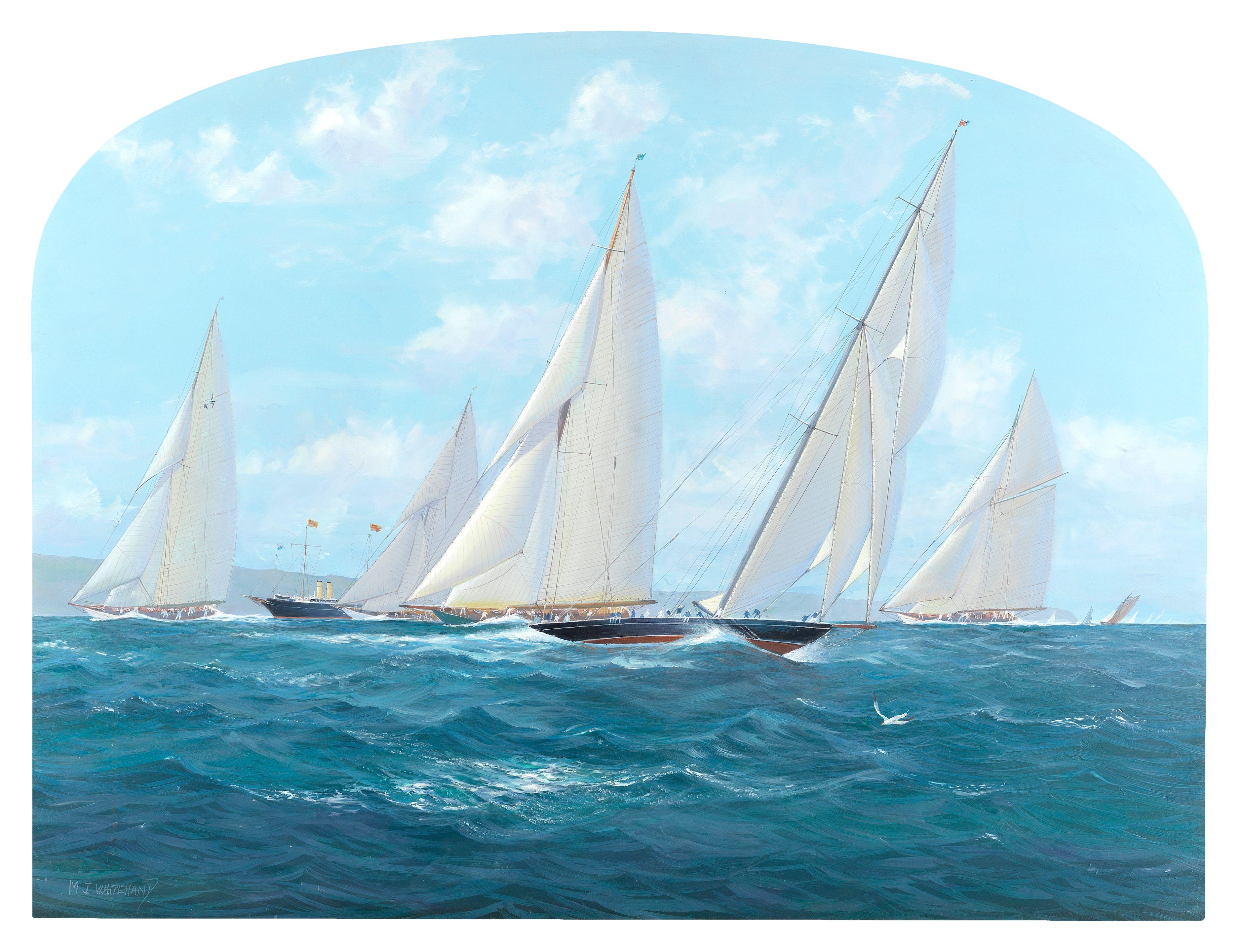 Michael James Whitehand - J-class yachts racing at Cowes