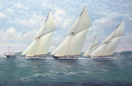 Michael James Whitehand - J-class yachts racing off Cowes