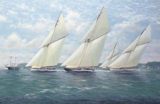 Michael James Whitehand - J-class yachts racing off Cowes