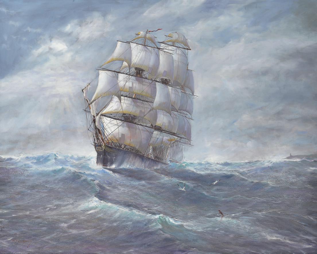 Michael James Whitehand - The Chariot of Fame crossing the Atlantic from Liverpool to Boston