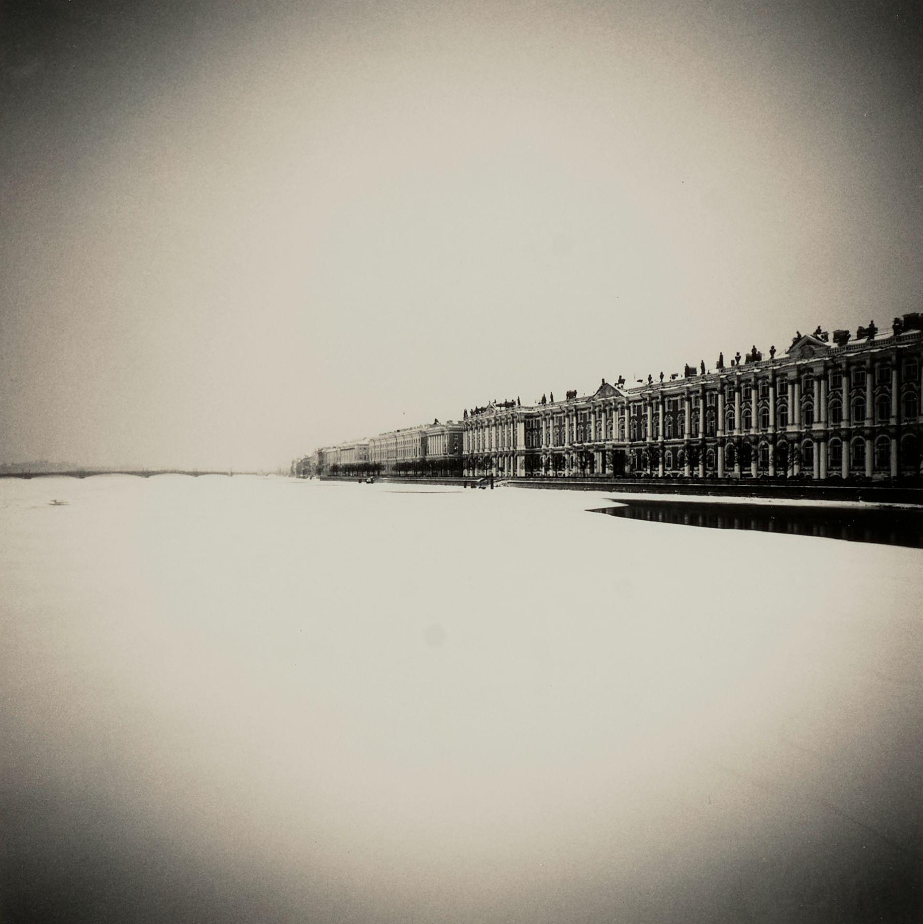 Michael Kenna - \'Hermitage and Frozen Neva, Study I, St. Petersburg, Russia\'