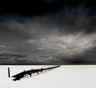 Michael Kenna - Rickety Pier, Saroma Lake, Hokkaido, Japan