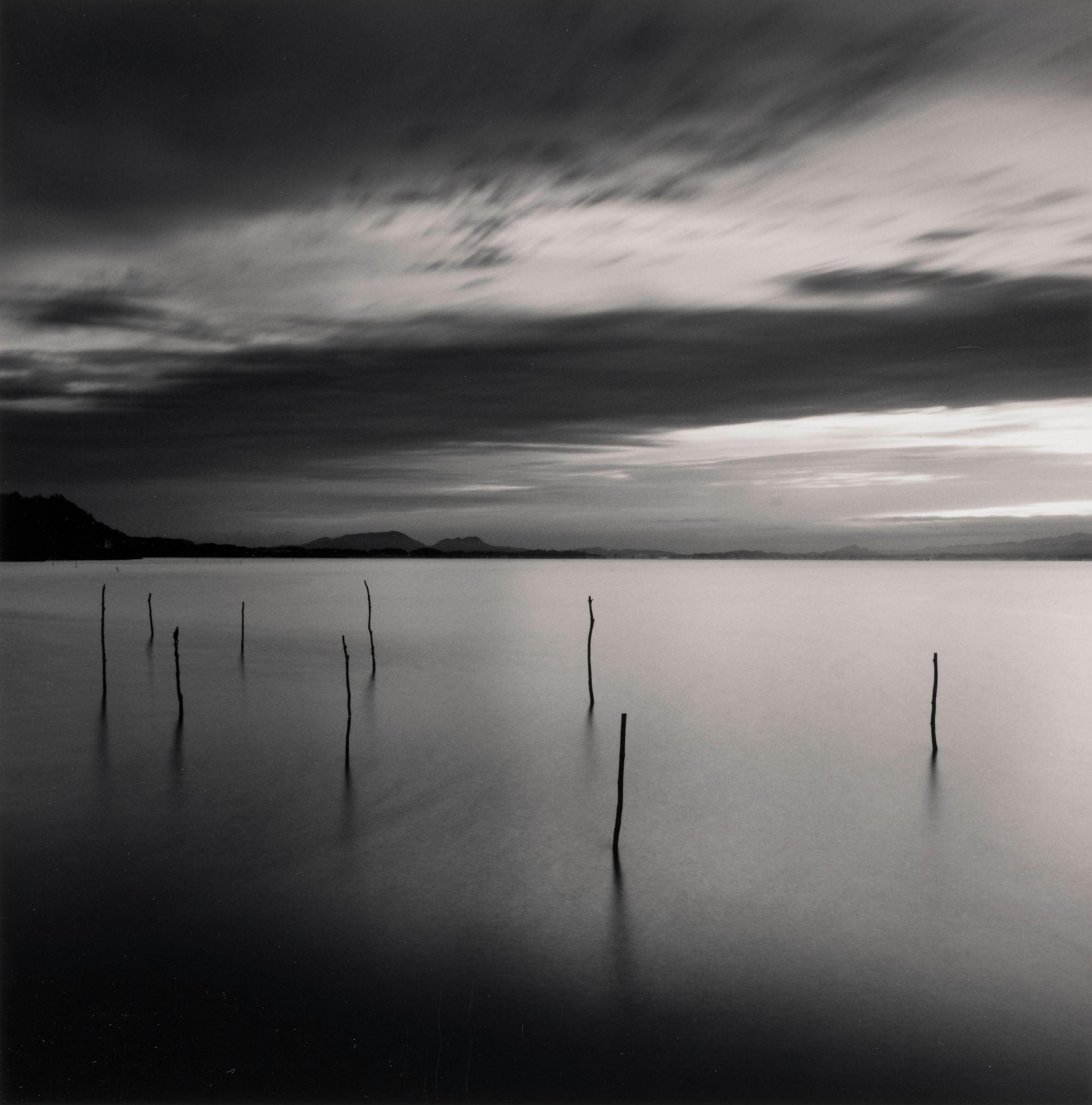 Michael Kenna - The Rouge, Study 5, Deerborn, Michigan; and Sticks in Water, Lake Shinzi, Japan 2