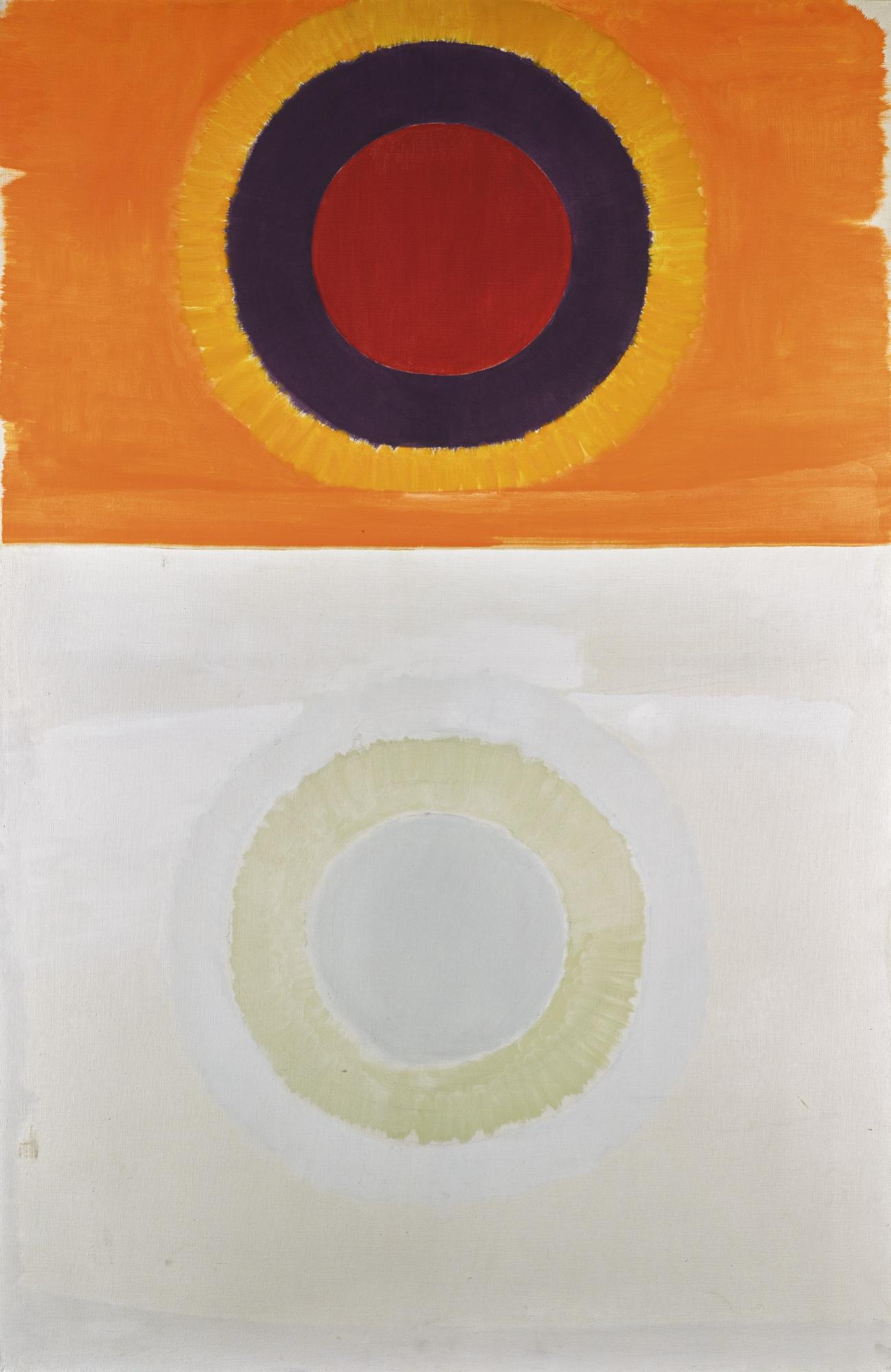 Michael Kidner, R.A. - Orange And White Painting