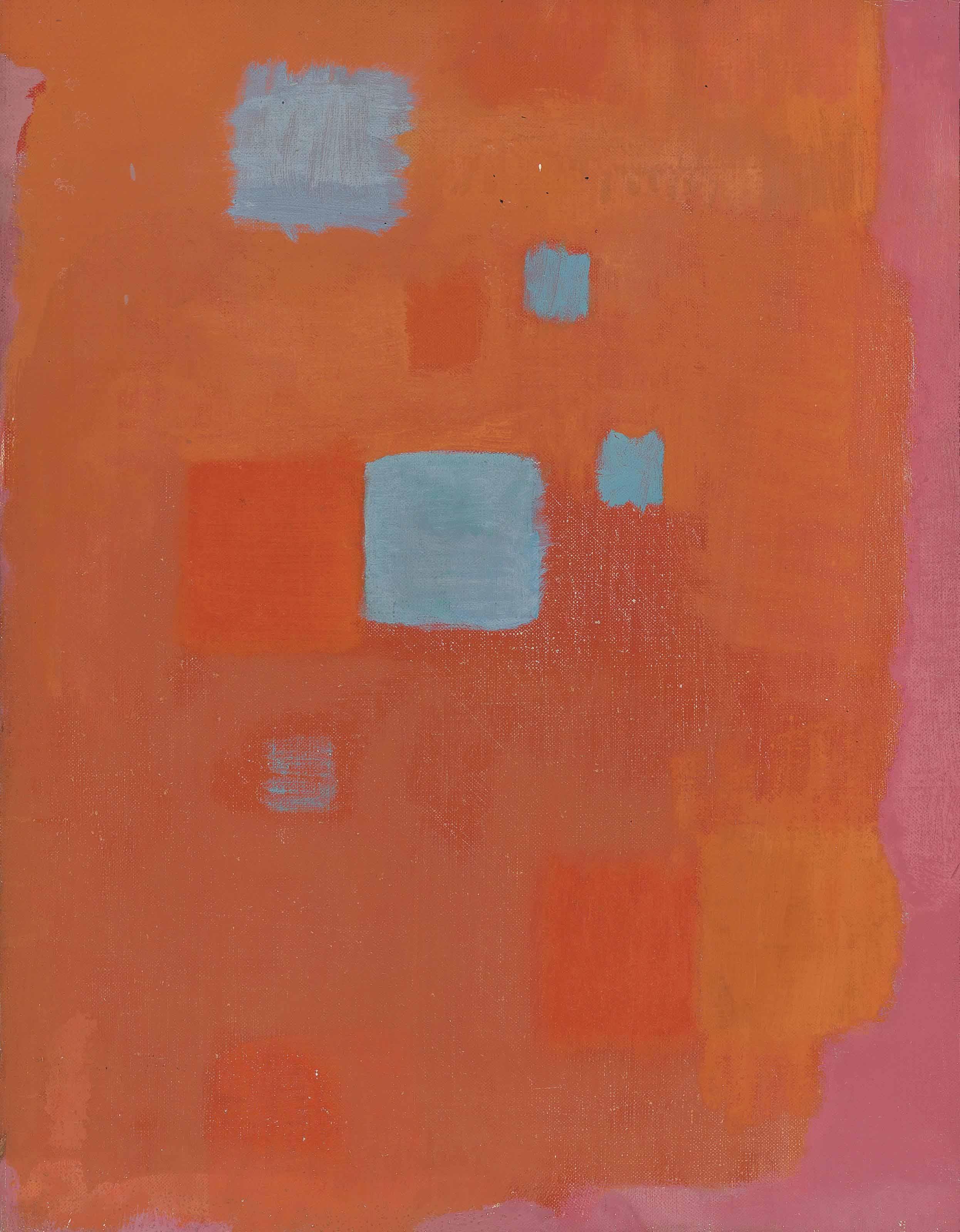 Michael Kidner, R.A. - Red-Blue Raindrops