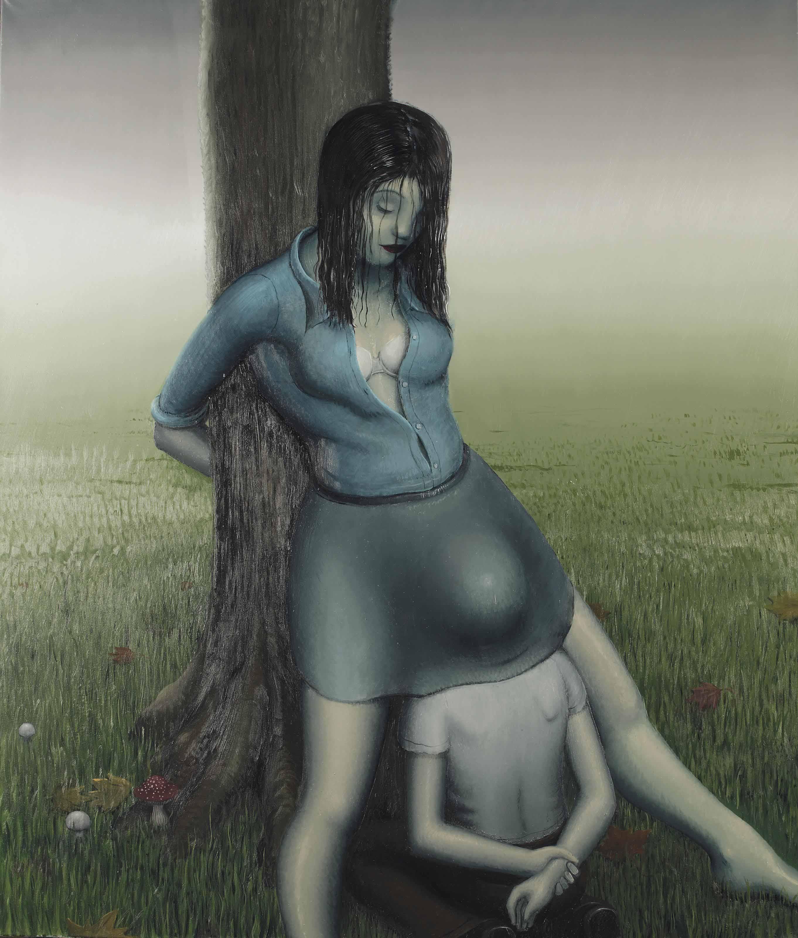 Michael Kirkham - Boy And Girl Under Tree