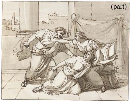 Michael Köck - Caracalla murdering his brother Geta in the arms of their mother