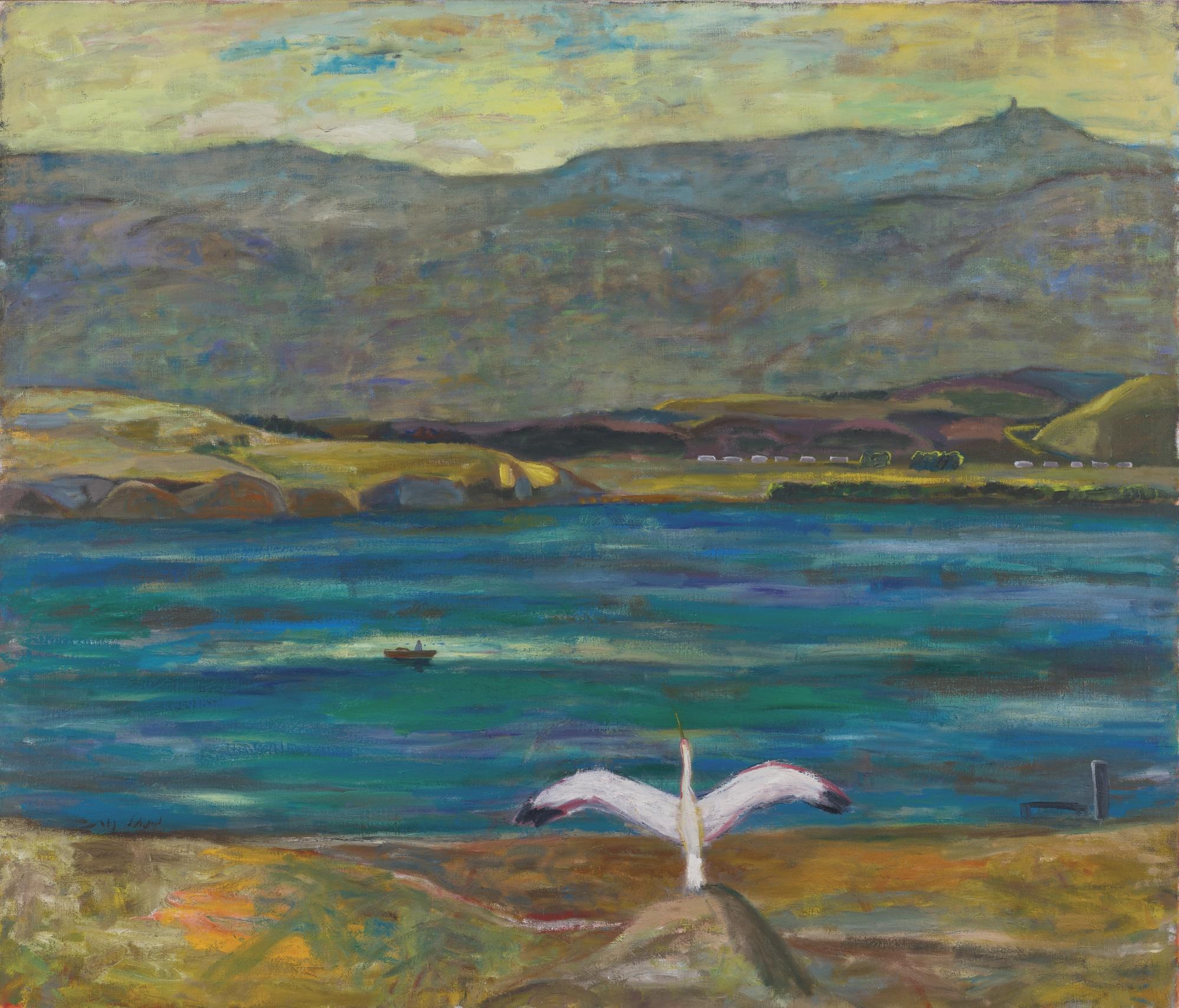 Michael Kovner - Heron In Jordan Valley