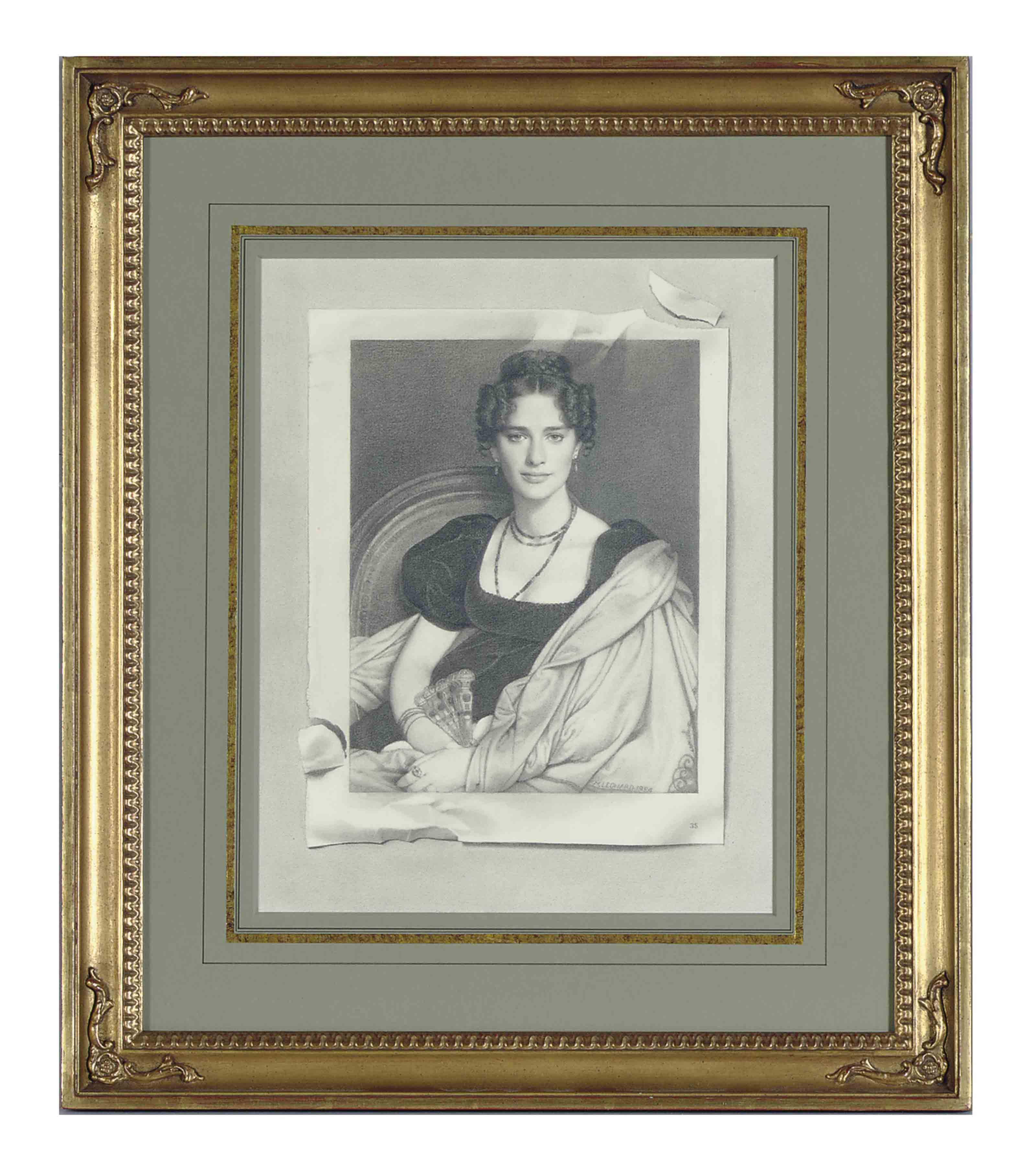 Michael Leonard - Untitled (Trompe L\'Oeil Portrait Of A Lady)