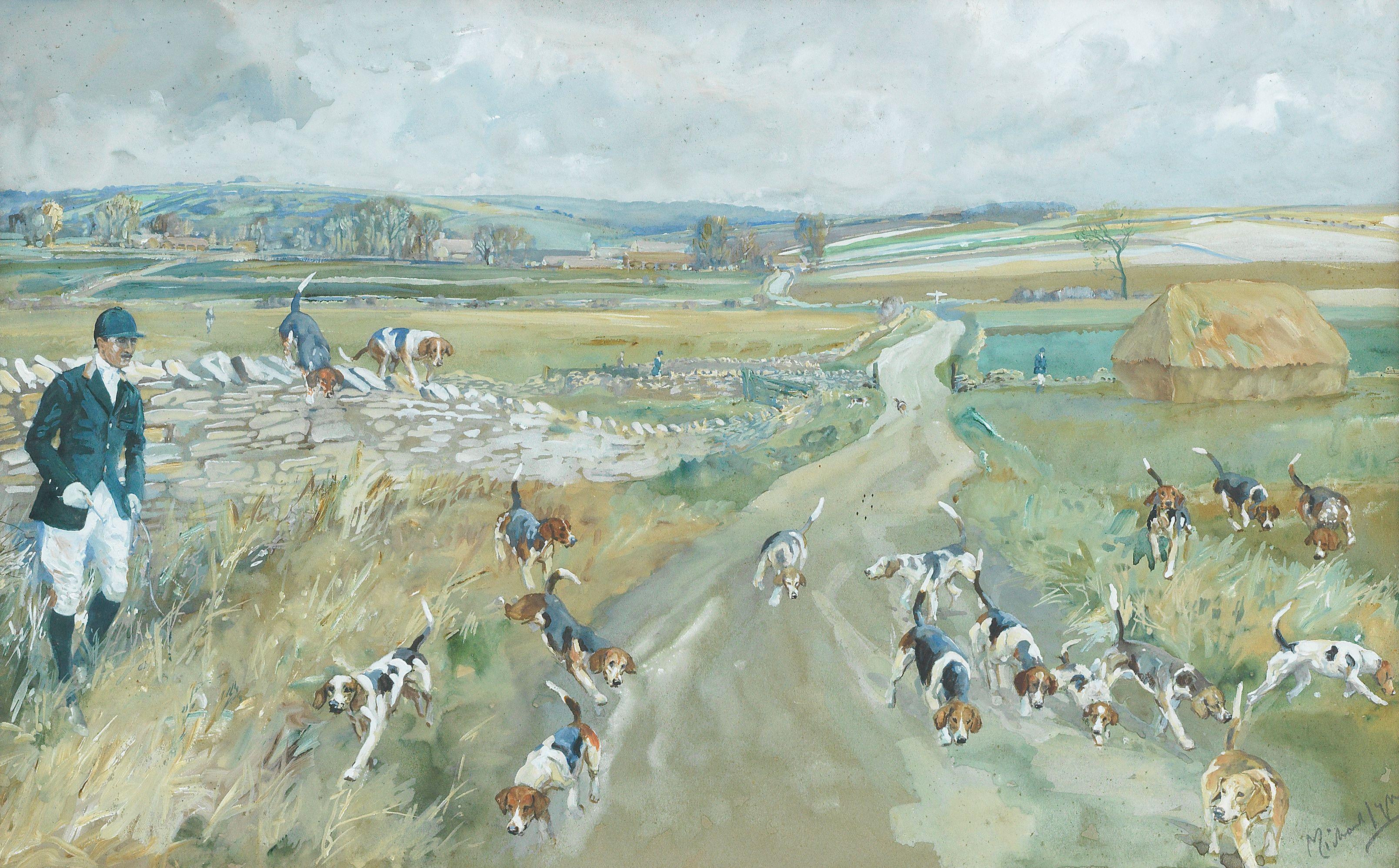 Michael Lyne - Master and Huntsman of the United Cotswold Beagles