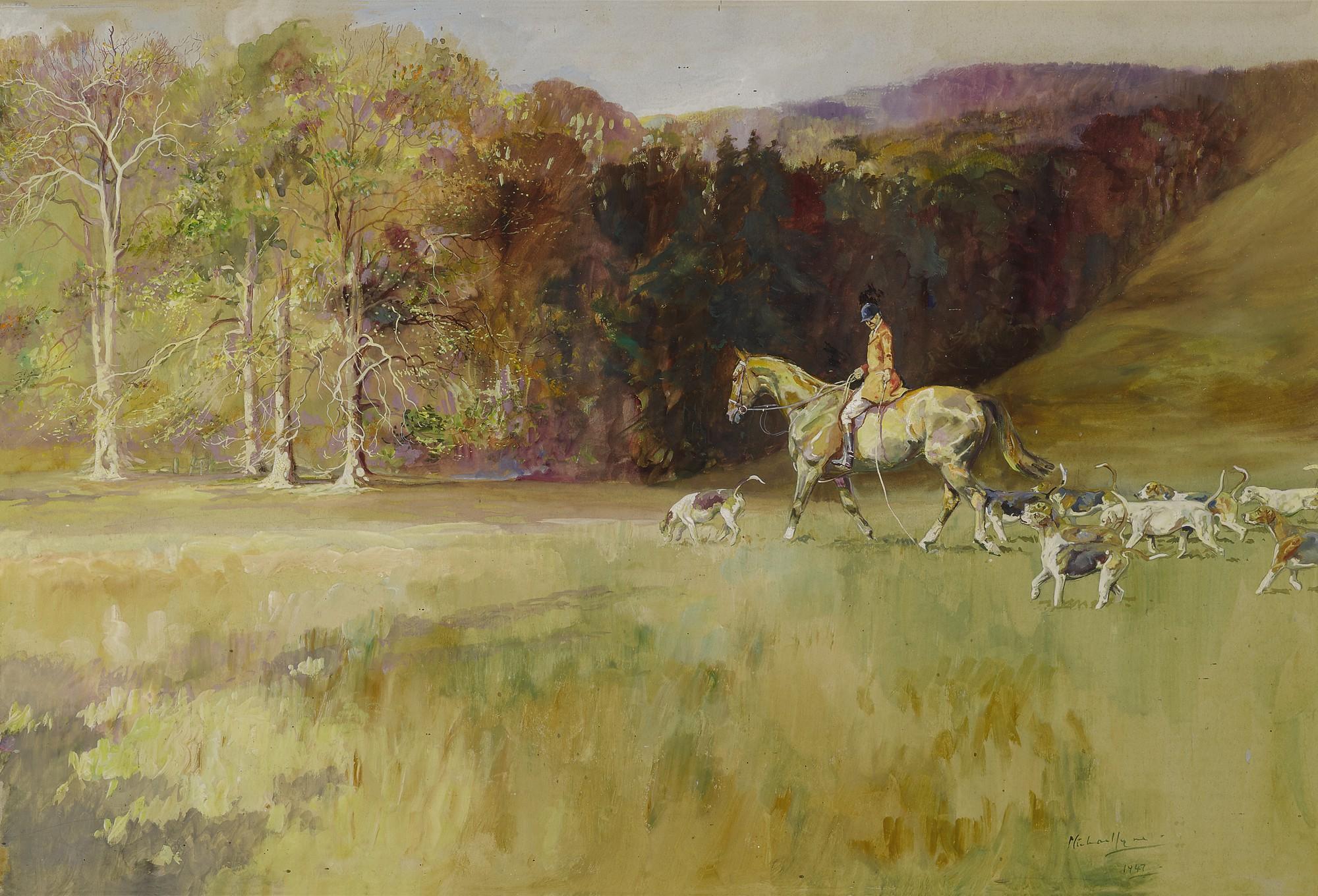 Michael Lyne - Moving Off With Hounds