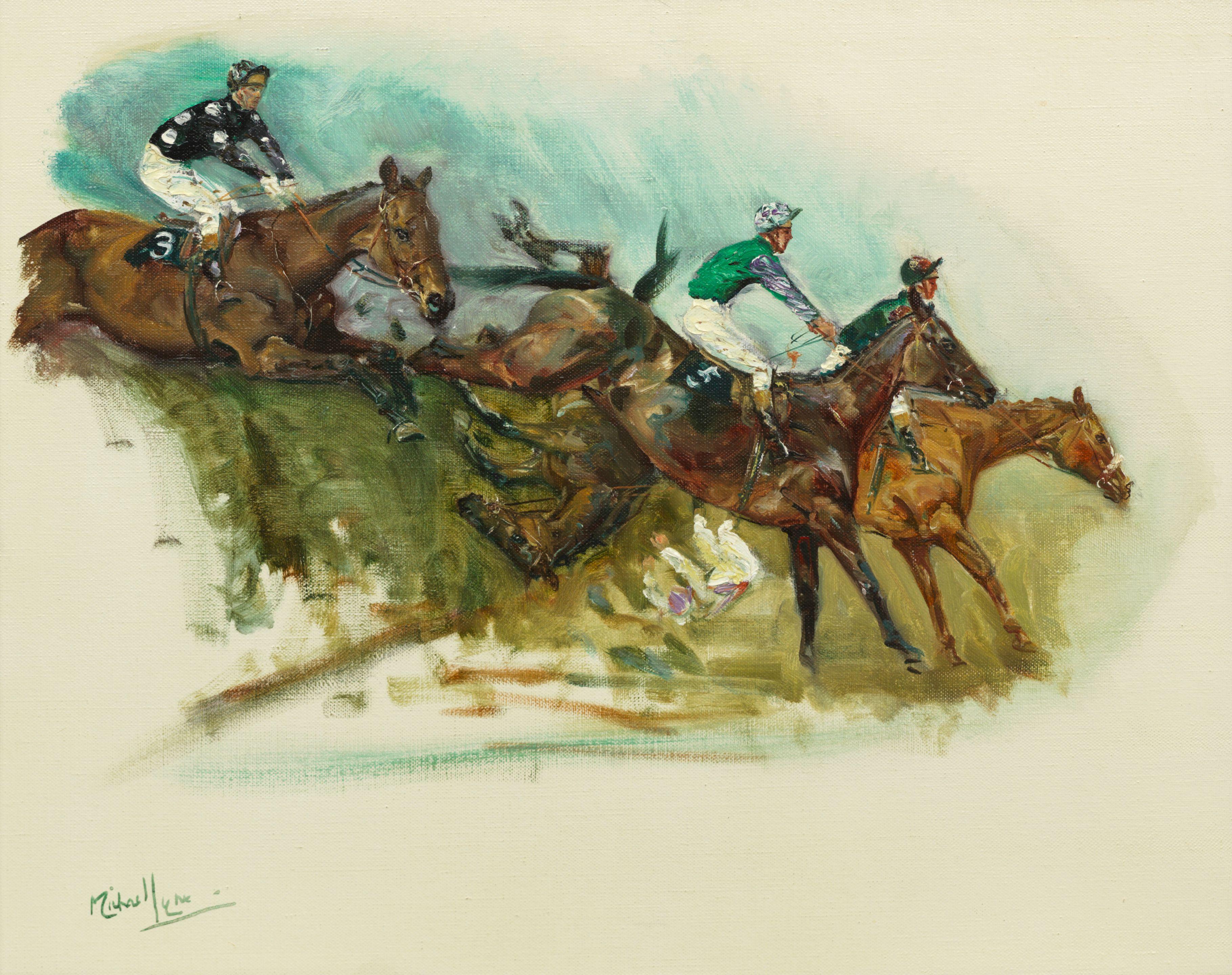 Michael Lyne - Study For The Grand National 1972