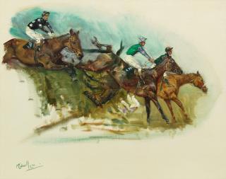 Michael Lyne - Study For The Grand National 1972