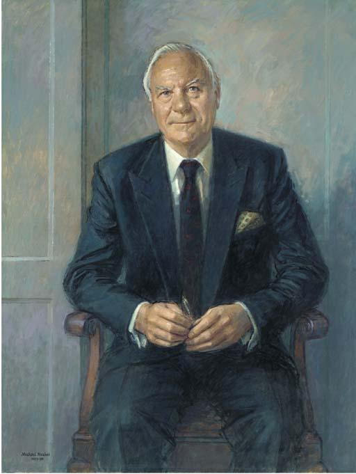 Michael Noakes, P.P.Roi., R.P. - Portrait of Sir Christopher Benson, seated