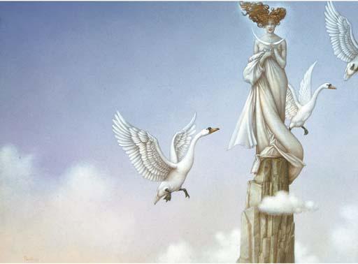 Michael Parkes - Crescent moon