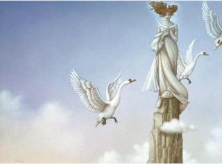 Michael Parkes - Crescent moon