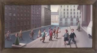 Michael Quanne - Kids in black and grey excluded from the Great Hall