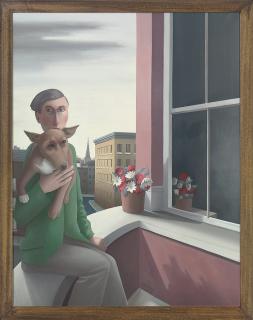 Michael Quanne - Young man with frightened dog