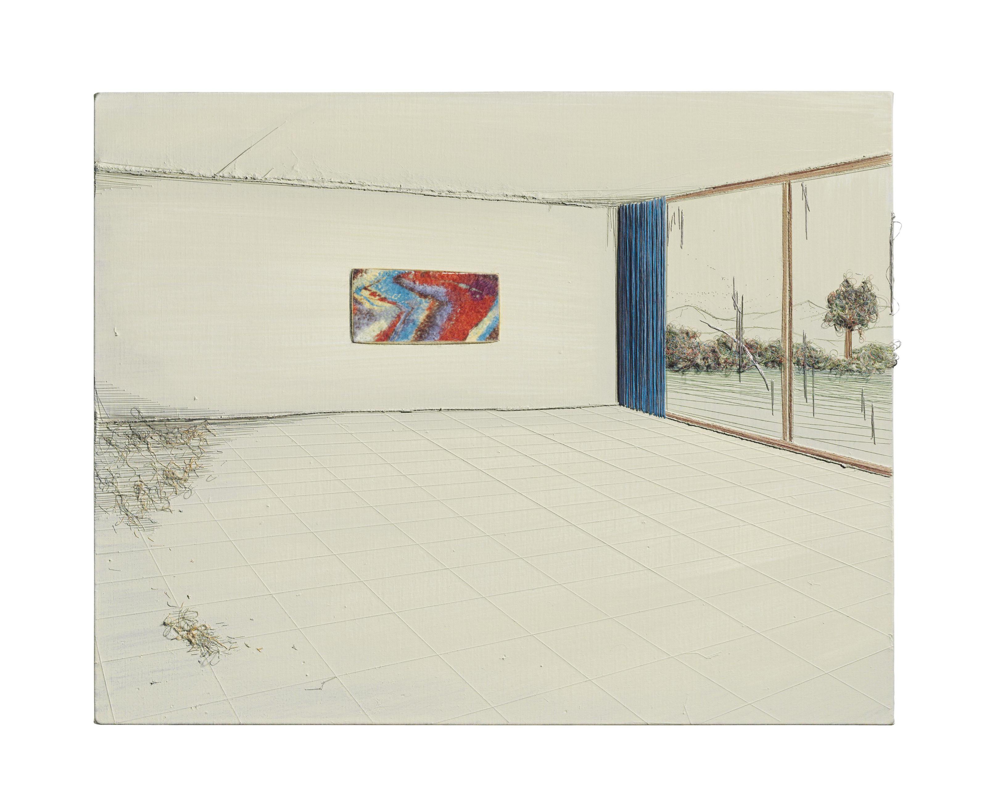 Michael Raedecker - Abstract