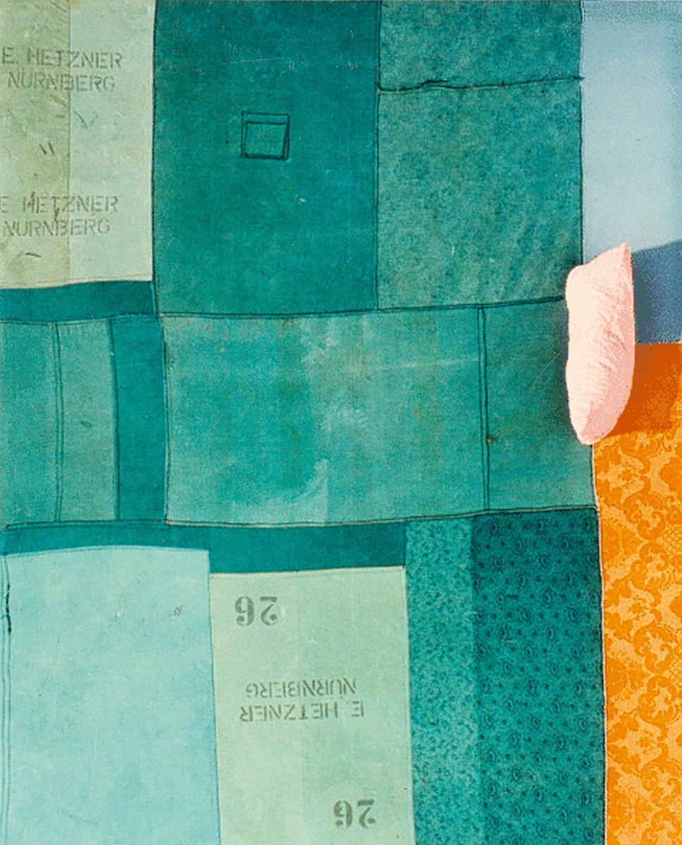 Michael Reiter - Grünes Kissenbild (No.52)