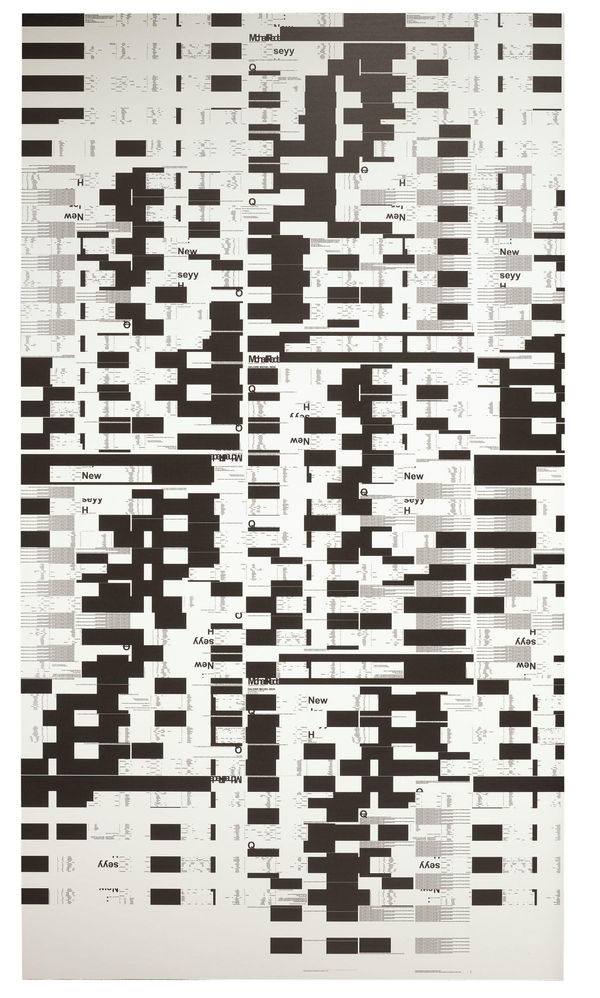 Michael Riedel - Untitled (Random Bars Horizontal)