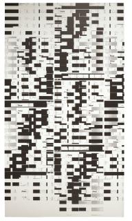 Michael Riedel - Untitled (Random Bars Horizontal)