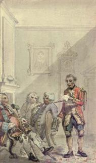 Michael Rooker, A.R.A. - An Illustration To \'The Life of Tristram Shandy\': Trim Reading The Sermon