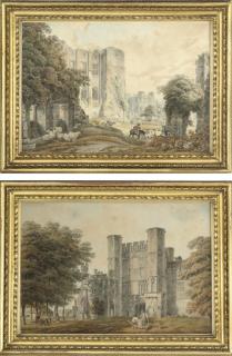 Michael Rooker, A.R.A - Battle Abbey Gate, Sussex; And Casars Tower And Kenilworth Castle, Warwickshire
