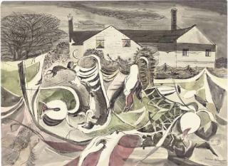 Michael Rothenstein, R.A. - House With Plants