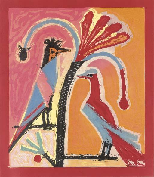 Michael Rothenstein R.A. - Red Leaves (Sidey 375)