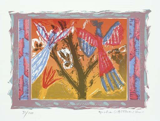 Michael Rothenstein RA - Birds and Branch II (Sidey 380)