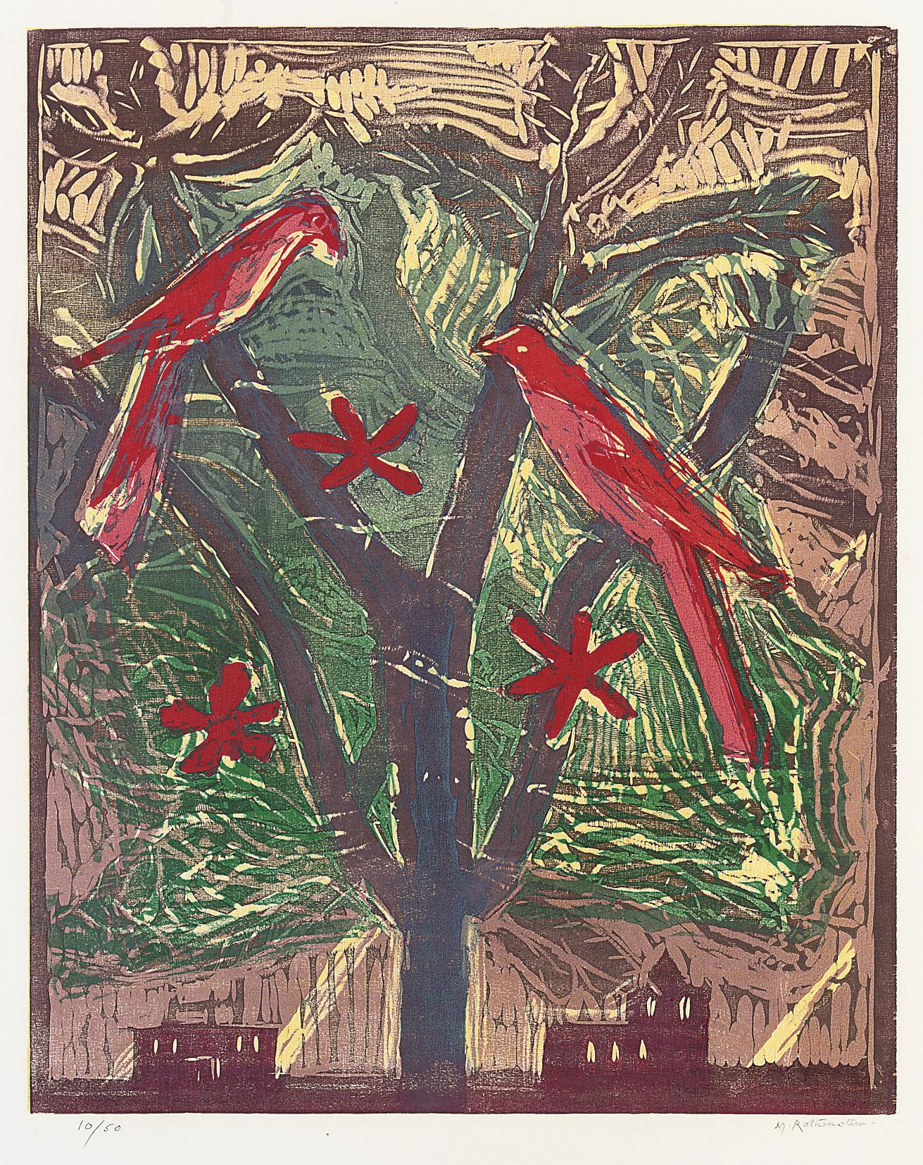 Michael Rothenstein - Red Birds (Sidey 385)