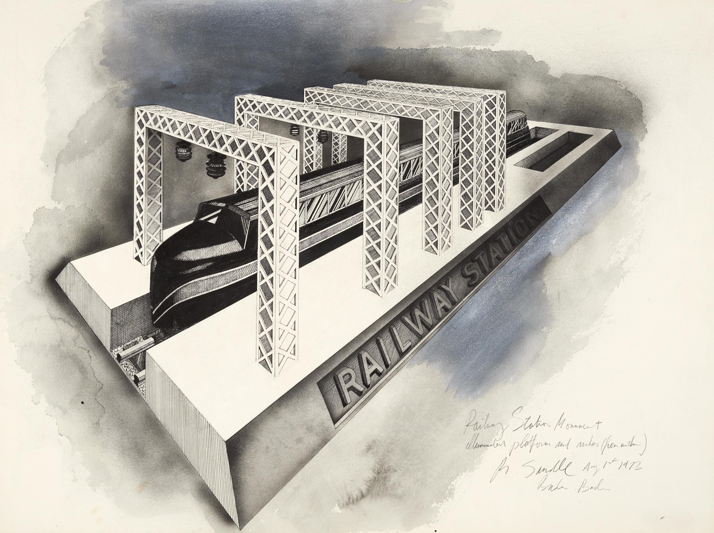 Michael Sandle - Railway Station Monument Baden-Baden