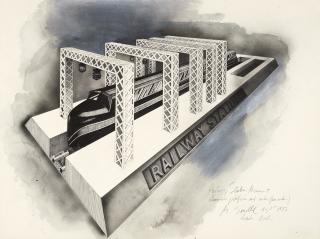 Michael Sandle - Railway Station Monument Baden-Baden