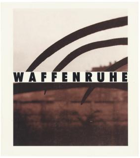 Michael Schmidt - Waffenruhe -- Ceasefire. Berlin: Dirk Nishen, 1987.