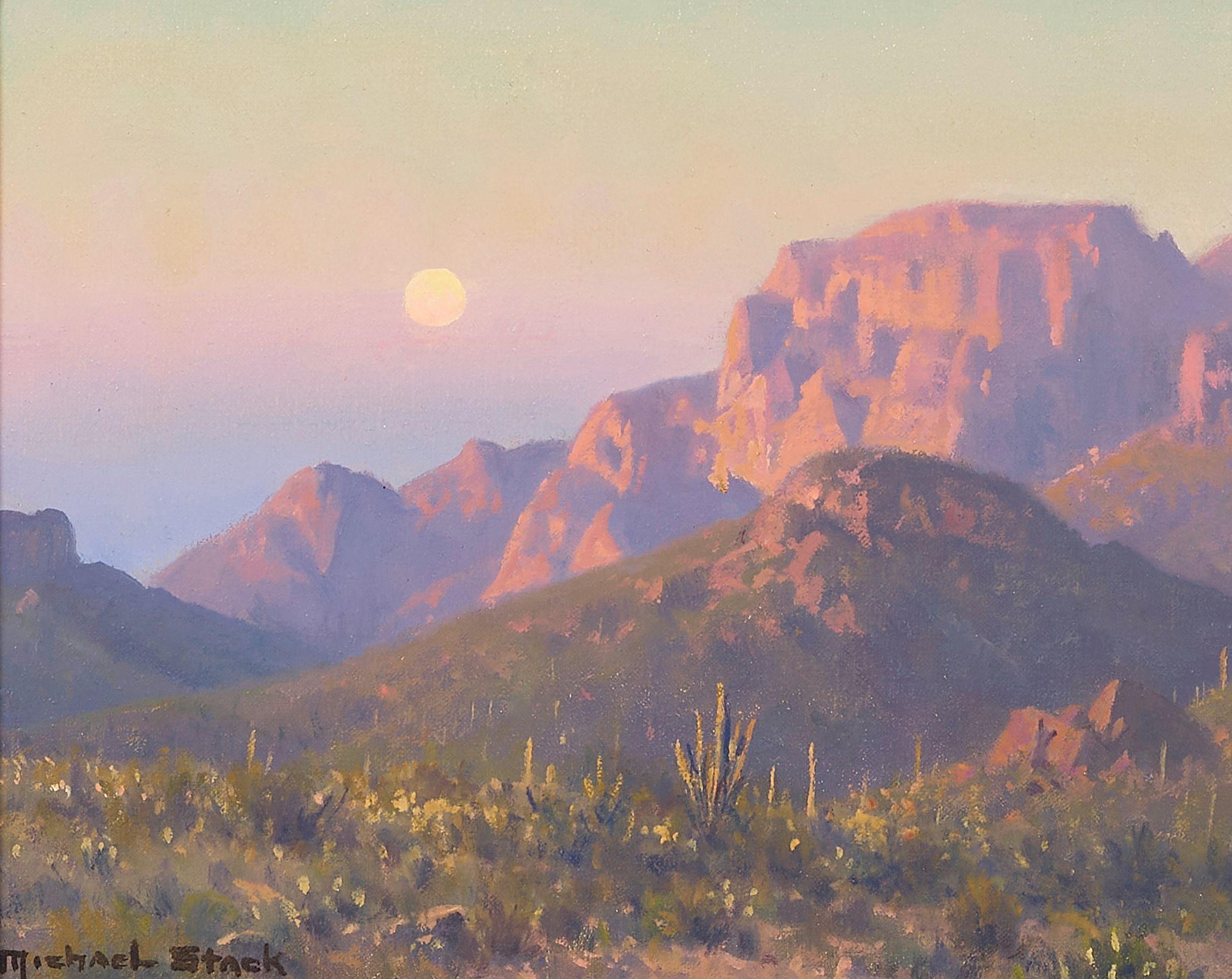 Michael Stack - Moon Over the Ajo Range, Arizona
