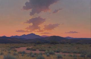 Michael Stack - Sundown Near the Gilas 24 x 36 in. framed 33 x 45 in.