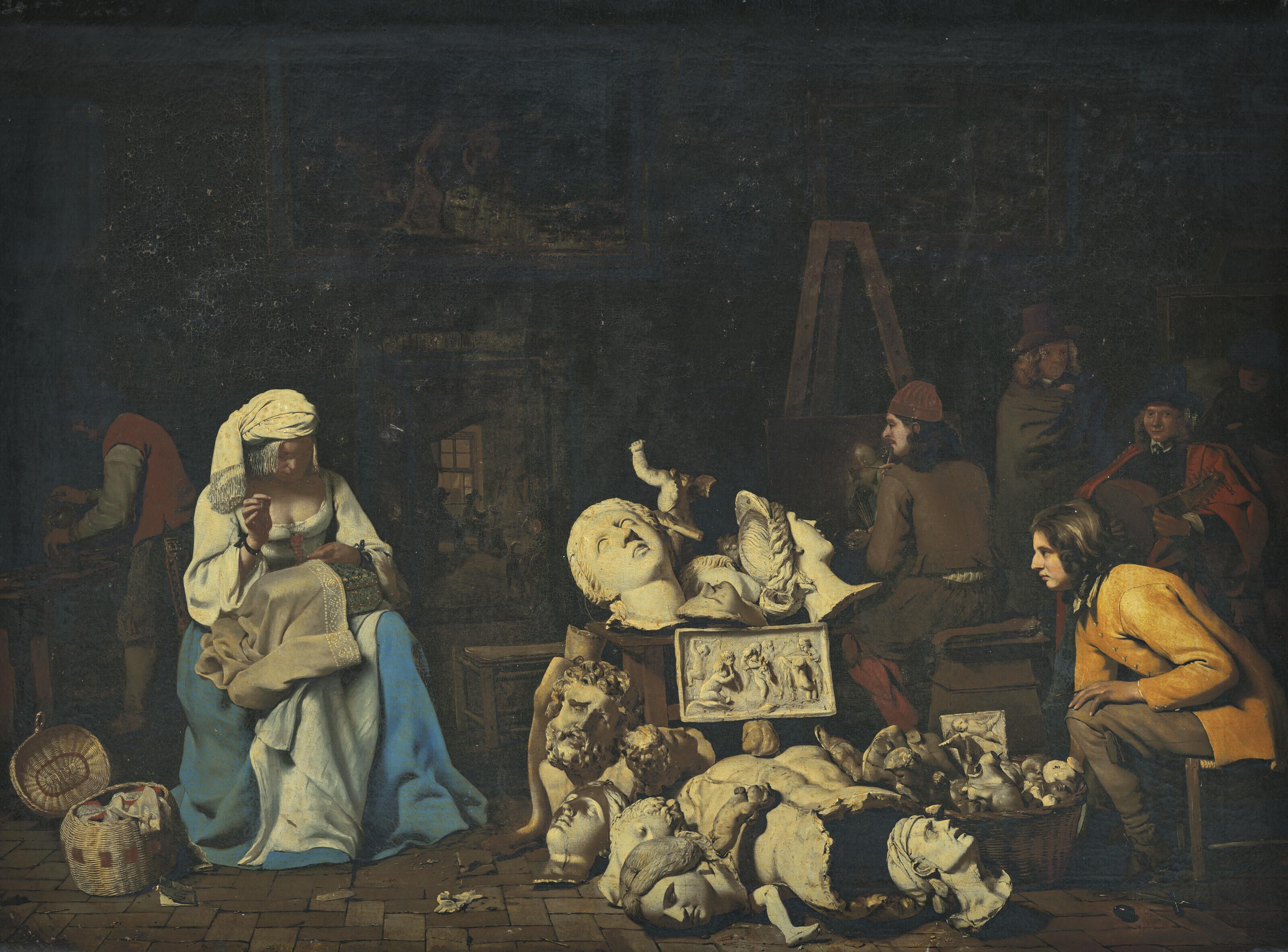 Michael Sweerts - The Artist’s Studio with a Seamstress