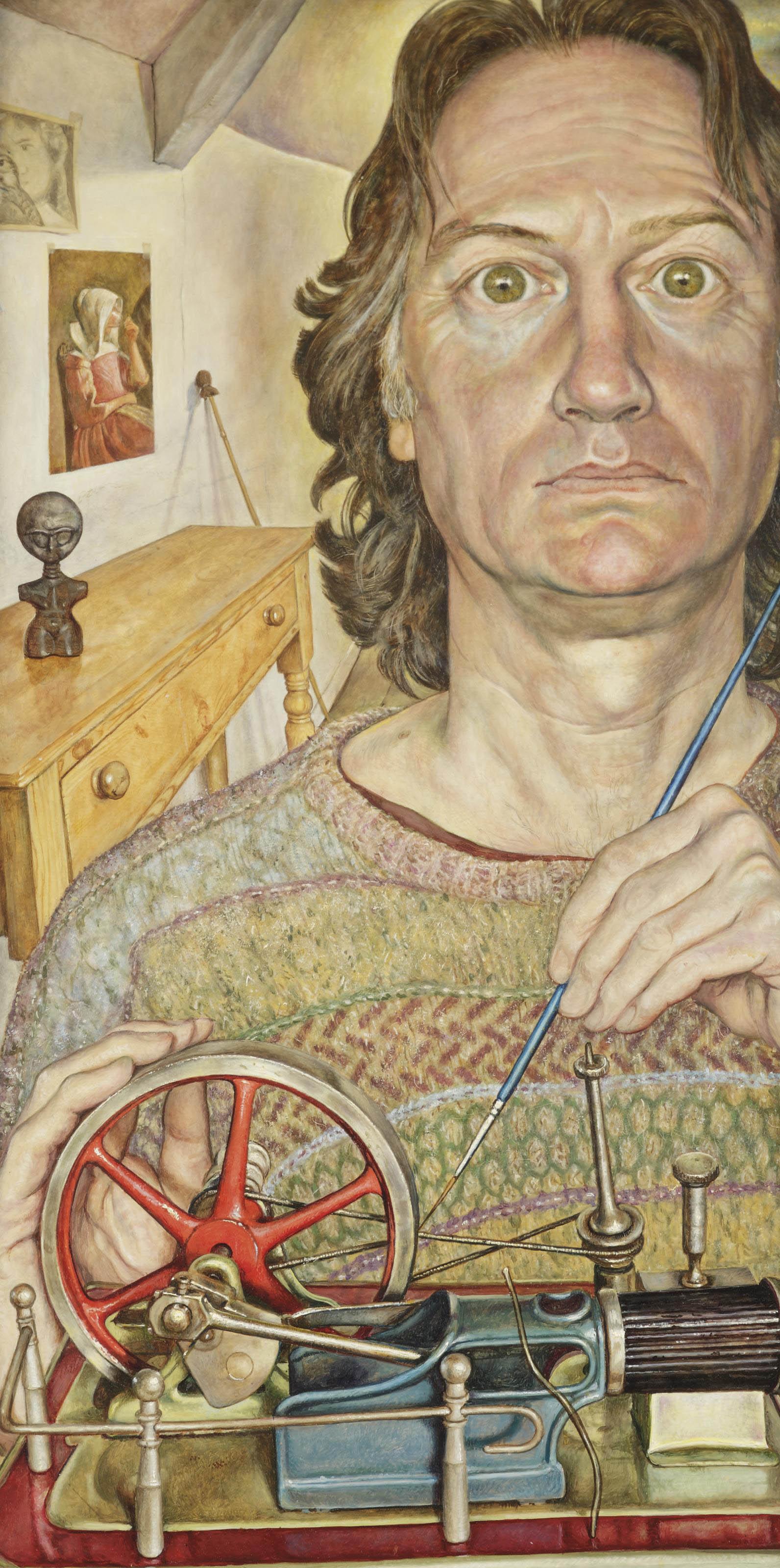 Michael Taylor - Model steam machine (self-portrait)