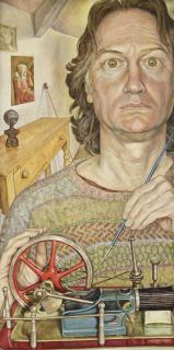 Michael Taylor - Model steam machine (self-portrait)