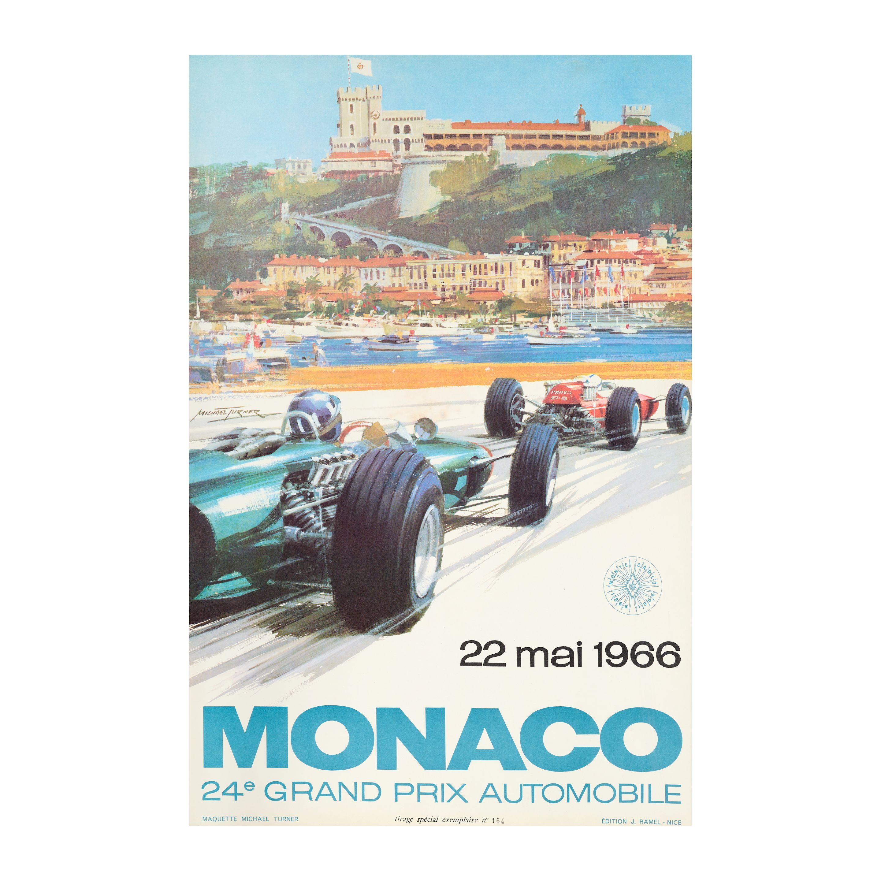 Michael Turner - Monaco. 24 Grand Prix Automobile. 22 Mai 1966