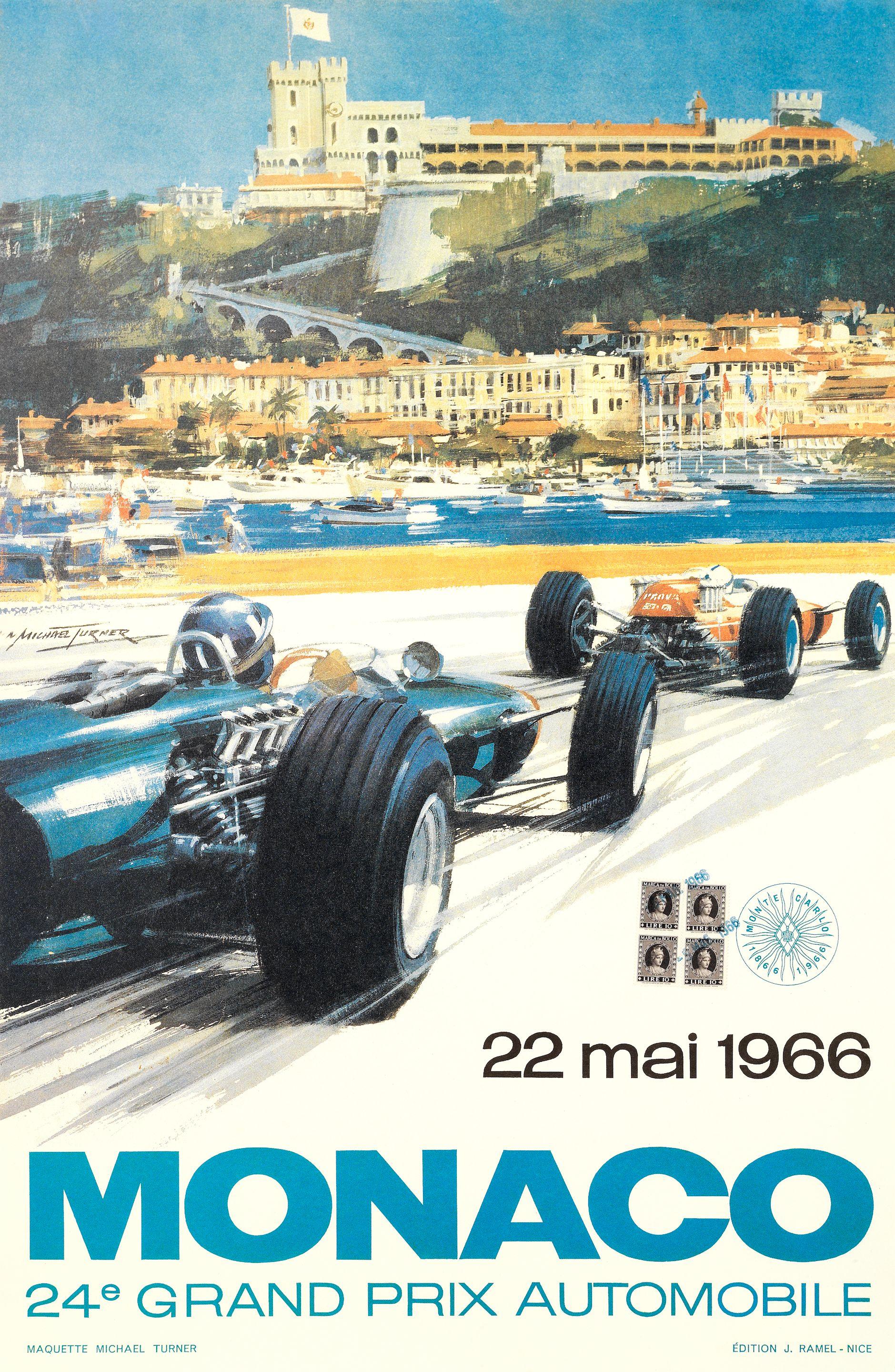 Michael Turner - Monaco 24E Grand Prix Automobile. 1966.