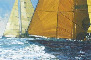 Michael Vaughan - Shamrock (V) and Velsheda vying for line honours