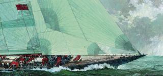 Michael Vaughan - The America\'s Cup Jubilee Regatta, 2001: Endeavour powering to windward