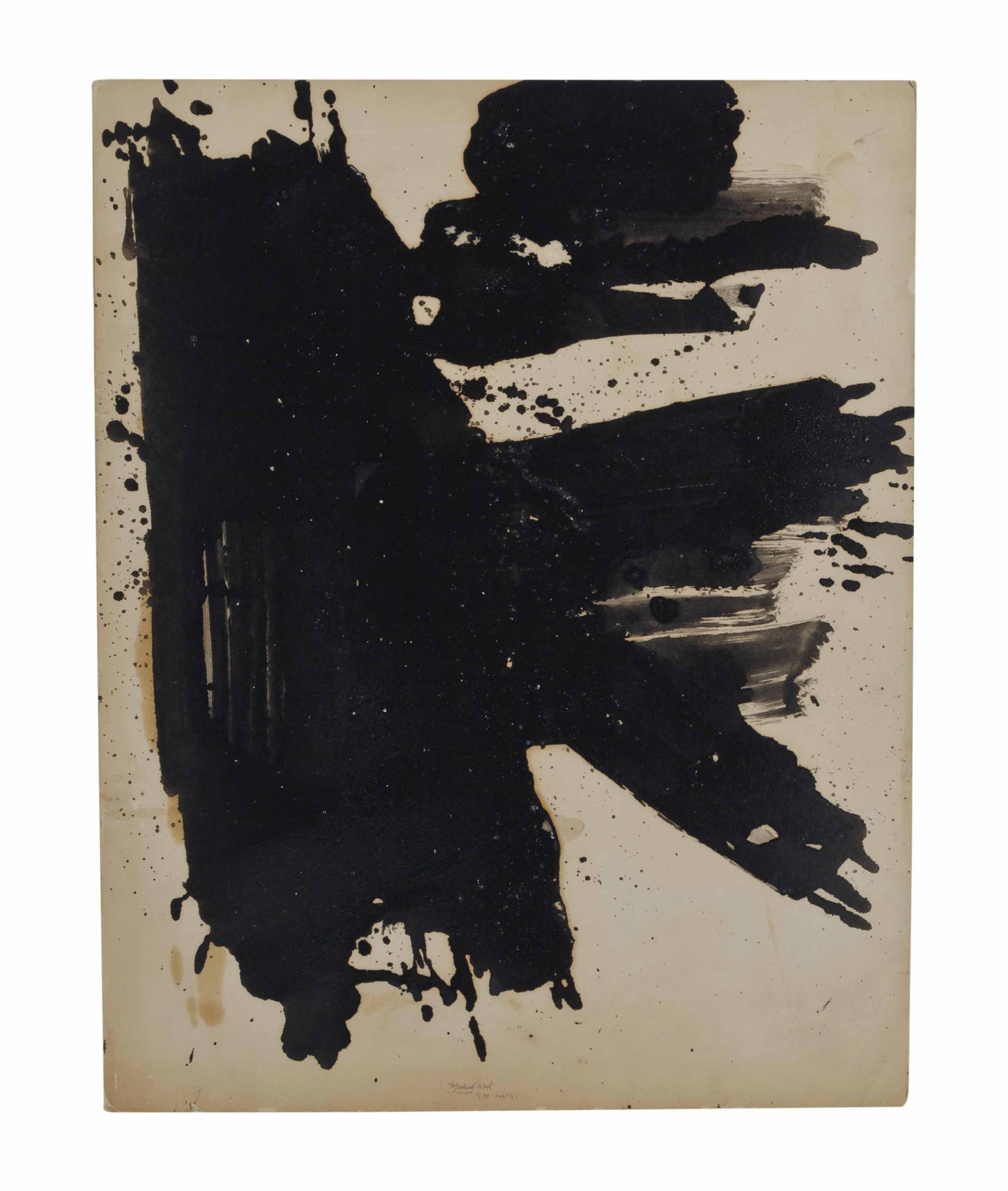 Michael West - Enamel No. 1; and a companion work