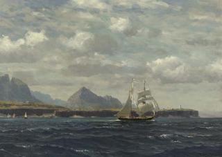 Michael Zeno Diemer - A two-master off the coast of Sicily