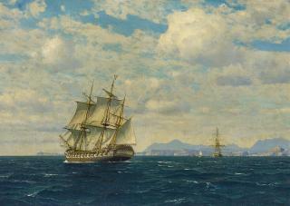 Michael Zeno Diemer - »Der Tafelberg« Dreimaster vor dem Kap der guten Hoffnung.