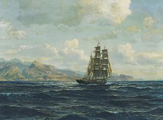 Michael Zeno Diemer - Segler vor der Küste Siziliens bei Cap Orlando.